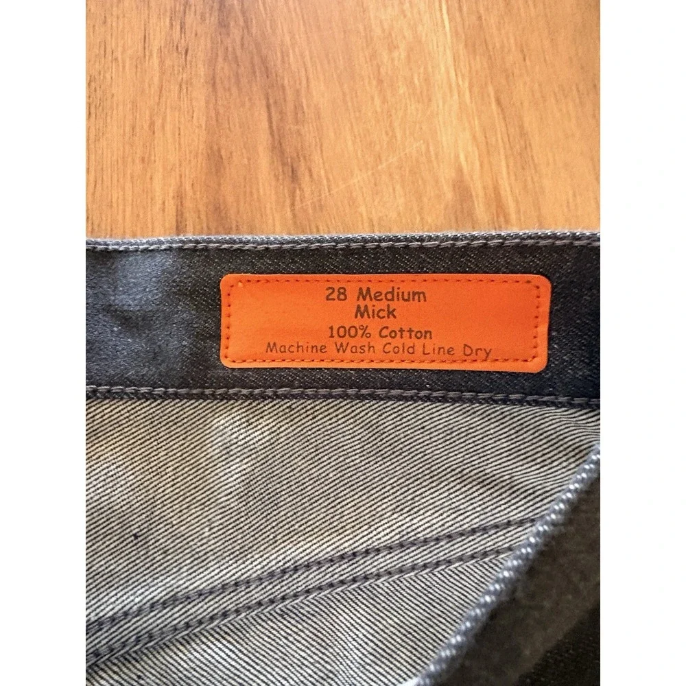 Jean Shop Jeans Selvedge Denim Gray Mick Size 28 X 32 CUT# 951 100% Cotton